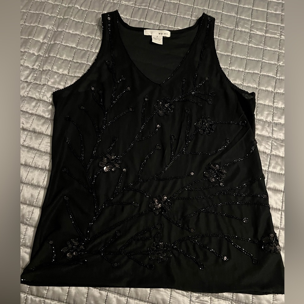 WD~NY brand, size S, beaded top. Excellent condition.